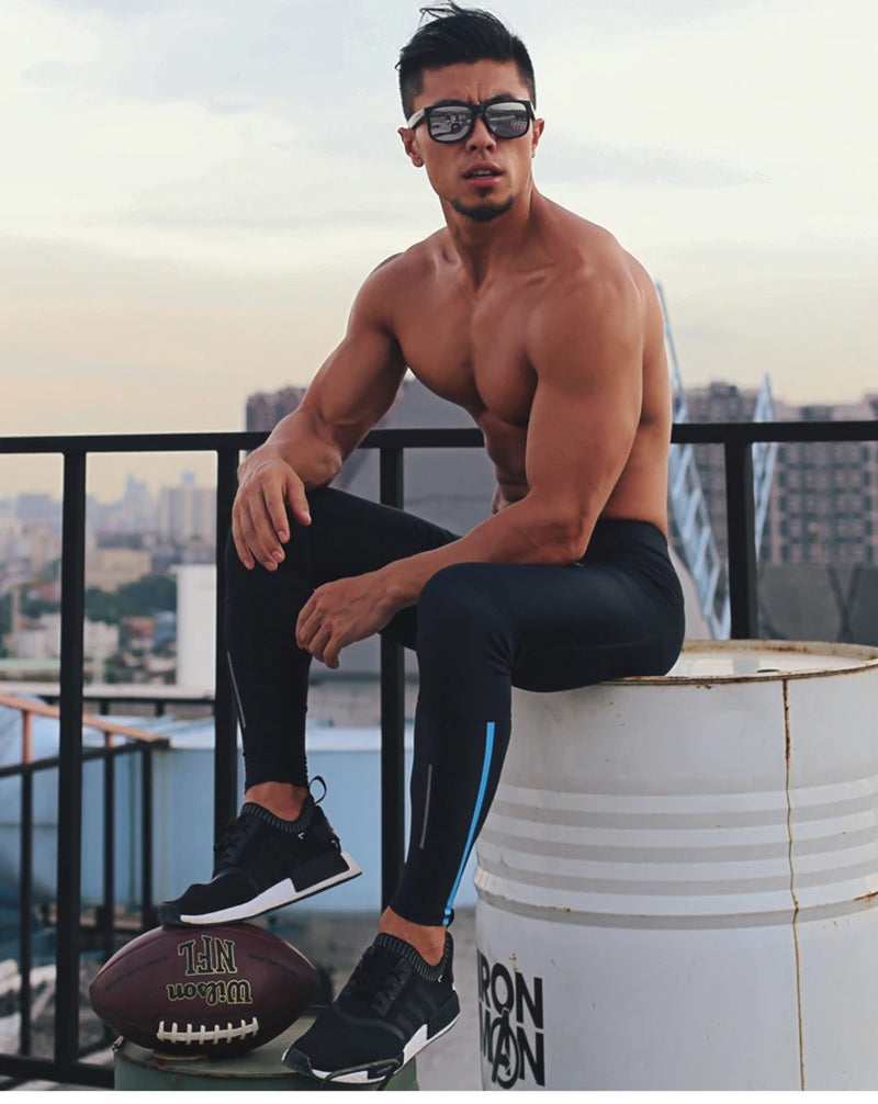 Men's Black Compression Pants